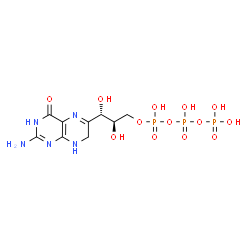 [(2R,3S)-3-(2-amino-4-oxo-7,8-dihydro-1H-pteridin-6-yl)-2,3-dihydroxypropyl] (hydroxy-phosphonooxyphosphoryl) hydrogen phosphate Structure