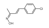 4-(p-chlorophenyl)-3-buten-2-one oxime结构式