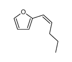 cis-1-(2-Furyl)-1-penten Structure