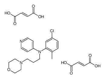 (E)-but-2-enedioic acid,N-(5-chloro-2-methylphenyl)-N-(3-morpholin-4-ylpropyl)pyridin-4-amine Structure