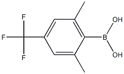 2,6-Dimethyl-4-(trifluoromethyl)phenylboronic acid structure