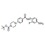 N-(4-Amino-2-fluorobenzyl)-4-(4-Boc-piperazin-1-yl)benzamide Structure