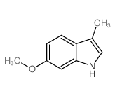 1H-Indole,6-methoxy-3-methyl- Structure