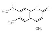 2H-1-Benzopyran-2-one,4,6-dimethyl-7-(methylamino)- picture