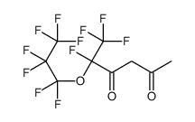 5,6,6,6-tetrafluoro-5-(1,1,2,2,3,3,3-heptafluoropropoxy)hexane-2,4-dione Structure