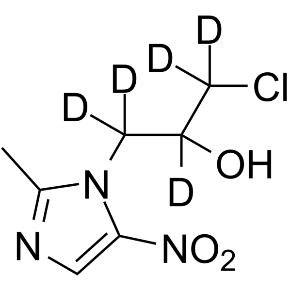 Ornidazole-d5结构式