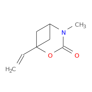 4-methyl-1-vinyl-2-oxa-4-azabicyclo[3.1.1]heptan-3-one结构式