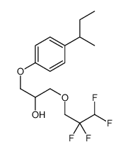 1-(2,2,3,3-TETRAFLUOROPROPOXY)-3-(4-SEC-BUTYLPHENOXY)-2-PROPANOL结构式