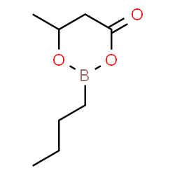 1-Butyl-5-methyl-1-bora-2,6-dioxacyclohexan-3-one Structure