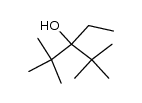 2,2,4,4-tetramethyl-3-ethylpentan-3-ol结构式