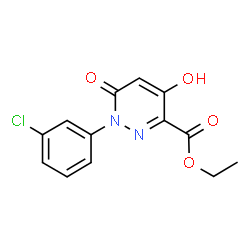 ETHYL 1-(3-CHLOROPHENYL)-4-HYDROXY-6-OXO-1,6-DIHYDRO-3-PYRIDAZINECARBOXYLATE structure