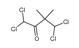 1,1,4,4-tetrachloro-3,3-dimethyl-butan-2-one Structure