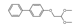 1,1-Dimethoxy-2-(4-biphenyloxy)ethane Structure