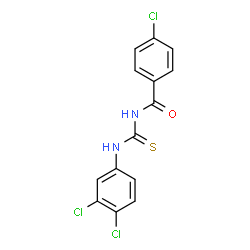 4-chloro-N-{[(3,4-dichlorophenyl)amino]carbonothioyl}benzamide结构式