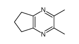 6,7-dihydro-2,3-dimethyl-5H-cyclopentapyrazine structure