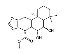 Methyl-6α,7β-dihydroxy-vouacapan-17β-oat Structure