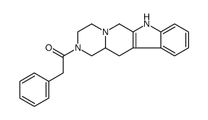 1-(3,4,6,7,12,12a-hexahydropyrazino[1',2':1,6]pyrido[3,4-b]indol-2(1H)-yl)-2-phenylethan-1-one结构式