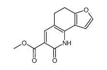 methyl 2-oxo-1,2,5,6-tetrahydrofuro[2,3-h]quinoline-3-carboxylate Structure