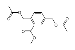 methyl 2,5-bis(acetoxymethyl)benzoate结构式