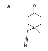 2-(1-methyl-4-oxopiperidin-1-ium-1-yl)acetonitrile,bromide结构式