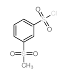 3-(METHYLSULFONYL)BENZENESULFONYL CHLORIDE Structure