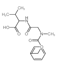 3-methyl-2-[[2-(methyl-phenylmethoxycarbonyl-amino)acetyl]amino]butanoic acid结构式