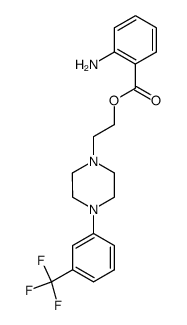 4-[3-(trifluoromethyl)phenyl]piperazine-1-ethyl 2-aminobenzoate Structure