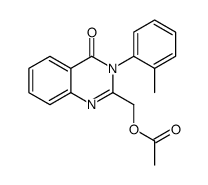 [3-(2-methylphenyl)-4-oxoquinazolin-2-yl]methyl acetate Structure