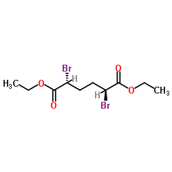 Diethyl 2,5-dibromohexanedioate Structure