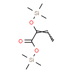 2-Trimethylsiloxy-2-butenoic acid trimethylsilyl ester structure