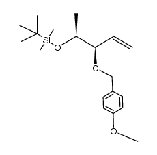 (3R,4S)-4-(tert-butyldimethylsilyloxy)-3-(4-methoxybenzyloxy)-1-pentene结构式