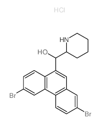 (2,6-dibromophenanthren-9-yl)-(2-piperidyl)methanol structure