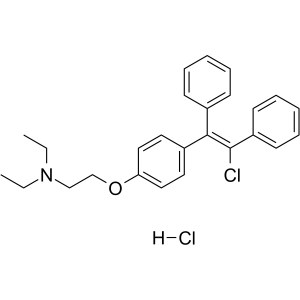 Clomiphene hydrochloride结构式