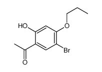 1-(5-bromo-2-hydroxy-4-propoxyphenyl)ethanone结构式