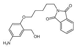 2-[5-[4-amino-2-(hydroxymethyl)phenoxy]pentyl]isoindole-1,3-dione结构式