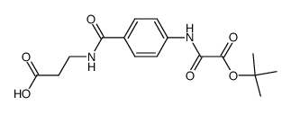 3-[4-(tert-butoxyoxalyl-amino)-benzoylamino]-propionic acid Structure