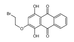 2-(2-bromoethoxy)-1,4-dihydroxyanthracene-9,10-dione结构式