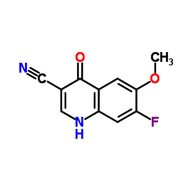 7-氟-6-甲氧基-4-氧代-1,4-二氢-3-喹啉甲星空app结构式