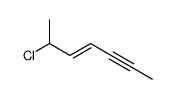 6-chlorohept-4-en-2-yne Structure