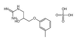 [amino(azaniumylidene)methyl]-[2-hydroxy-3-(3-methylphenoxy)propyl]azanium,sulfate结构式