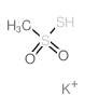 Potassium thiomethanesulfonate Structure