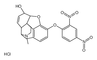 (4R,4aR,7S,7aR,12bS)-9-(2,4-dinitrophenoxy)-3-methyl-2,4,4a,7,7a,13-hexahydro-1H-4,12-methanobenzofuro[3,2-e]isoquinoline-7-ol,hydrochloride Structure