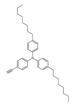 N-(4-ethynylphenyl)-4-octyl-N-(4-octylphenyl)aniline结构式