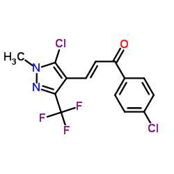 (E)-3-[5-CHLORO-1-METHYL-3-(TRIFLUOROMETHYL)-1H-PYRAZOL-4-YL]-1-(4-CHLOROPHENYL)-2-PROPEN-1-ONE picture