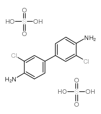 3,3'-dichlorobenzidine dihydrogen bis(sulphate) Structure