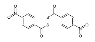 S-(4-nitrobenzoyl)sulfanyl 4-nitrobenzenecarbothioate Structure