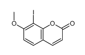 8-iodo-7-methoxychromen-2-one Structure