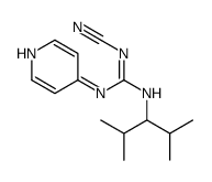 1-cyano-2-(2,4-dimethylpentan-3-yl)-3-pyridin-4-ylguanidine Structure