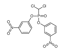 1-[dichloromethyl-(3-nitrophenoxy)phosphoryl]oxy-3-nitrobenzene结构式