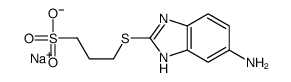 sodium 3-[(5-amino-1H-benzimidazol-2-yl)thio]propanesulphonate Structure